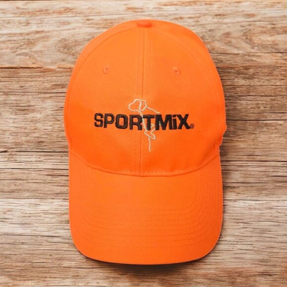 Sportmix Dog Food Orange Blaze Snapback Cap Trucker Hunting Baseball Hat - Picture 1 of 14